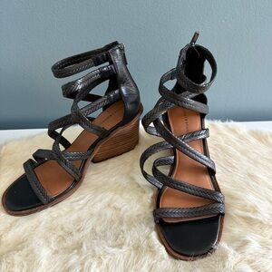 Lucky Brand Lollyi Black Monty Braid Sandal